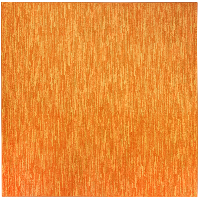Pemberly Row 7' x Square Sunburst Fabric Outdoor Area Rug (7' Square)