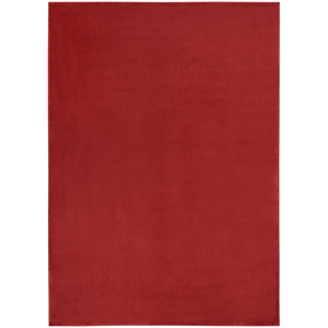 Pemberly Row 6' x 9' Brick Red Fabric Outdoor Area Rug (6' x 9')