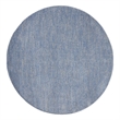 Pemberly Row 8' x Round Blue Gray Fabric Outdoor Area Rug (8' Round)