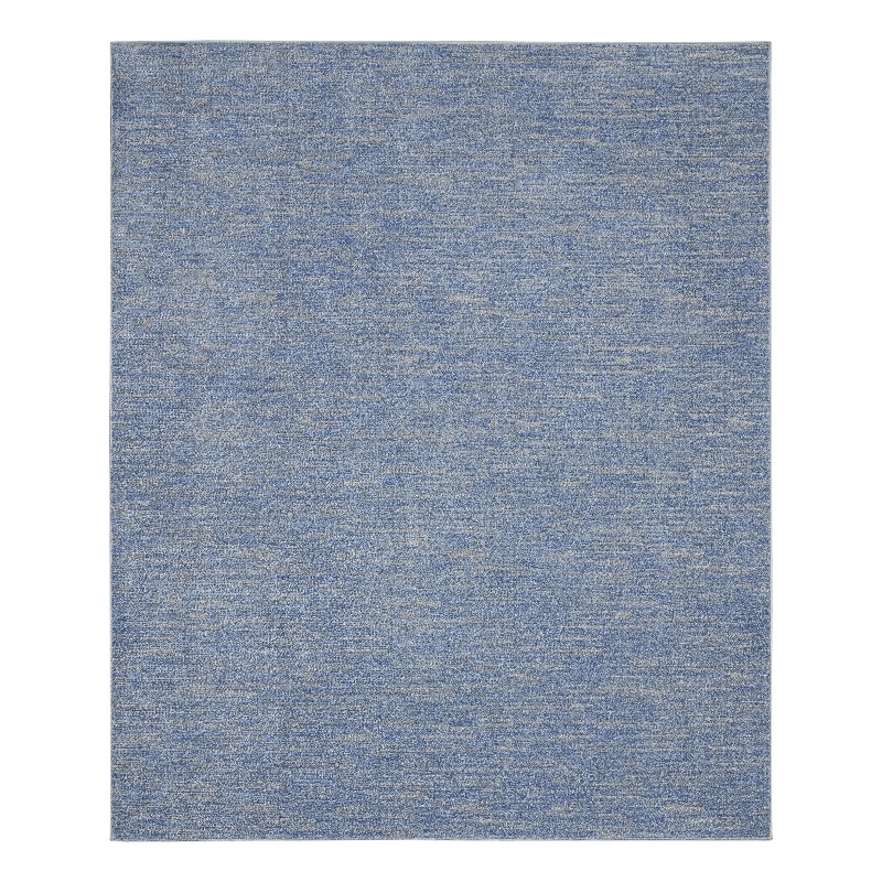 Pemberly Row 8' x 10' Blue Gray Fabric Outdoor Area Rug (8' x 10')
