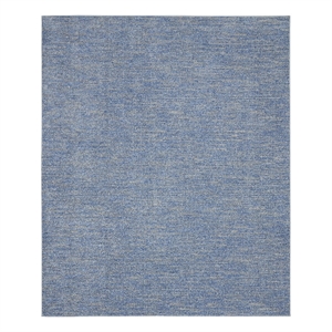 Pemberly Row 8' x 10' Blue Gray Fabric Outdoor Area Rug (8' x 10')