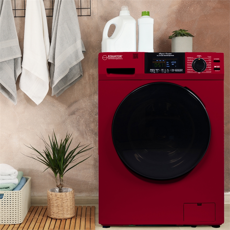 Pemberly Row All-in-One Washer Dryer VENTLESS/VENTED PET 1.62cf+Portability Kit