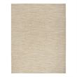 Pemberly Row Contemporary 8' x 10' Fabric Ivory Gold Area Rug