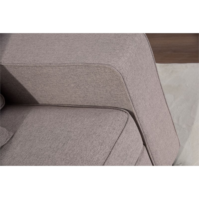 Pemberly Row Fabric Flexible Combination Module Reversible Sectional Sofa