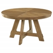 Pemberly Row 54-inch Transitional Round Wood Dining Table Brown