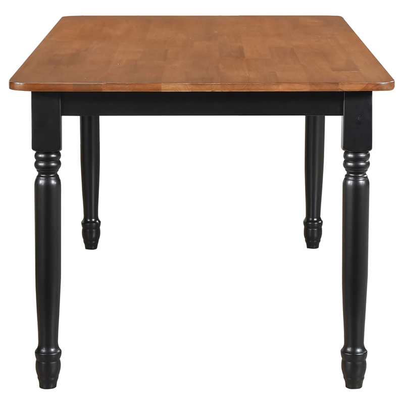 Pemberly Row Rectangular 63-inch Wood Dining Table in Walnut