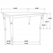 Pemberly Row Rectangular 63-inch Wood Dining Table in Walnut