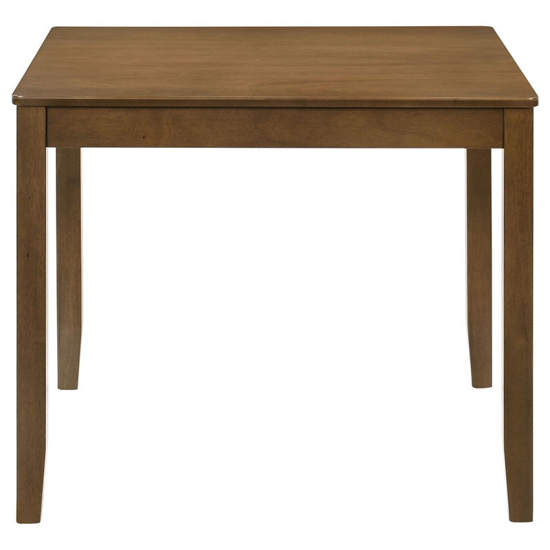 Pemberly Row 5-Piece Square Wood Dining Table Set in Honey Brown