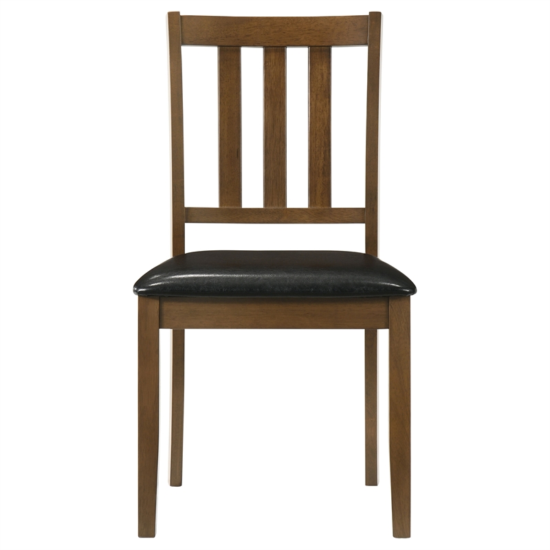 Pemberly Row 5-Piece Square Wood Dining Table Set in Honey Brown