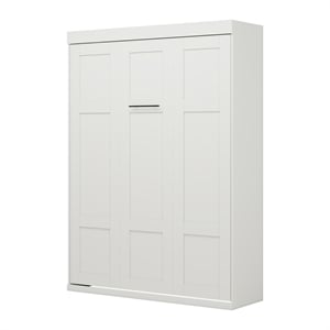 Pemberly Row Modern 65-inch Queen Murphy Bed Sturdy in White