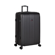 Pemberly Row Traditional Plastic 3-Piece Hardside Spinner Luggage Set in Black