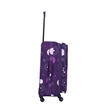 Pemberly Row Traditional Polyester 5-Piece Spinner Luggage Set in Purple
