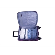 Pemberly Row Traditional Polyester 5-Piece Spinner Luggage Set in Purple
