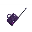 Pemberly Row Traditional Polyester 5-Piece Spinner Luggage Set in Purple