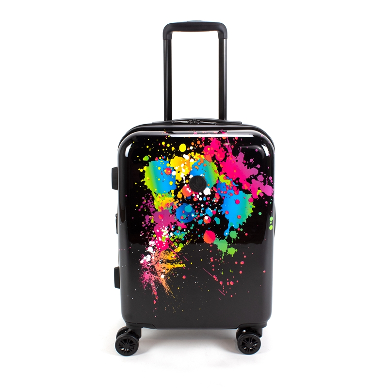 Pemberly Row Traditional Plastic 3-Piece Hardside Spinner Set in Multi-Color