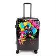 Pemberly Row Traditional Plastic 3-Piece Hardside Spinner Set in Multi-Color