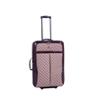 Pemberly Row Traditional Polyester 4-Piece Luggage Set in Brown