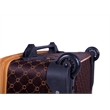 Pemberly Row Traditional Polyester 4-Piece Luggage Set in Chocolate