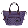 Pemberly Row Traditional Polyester 4-Piece Luggage Set in Purple