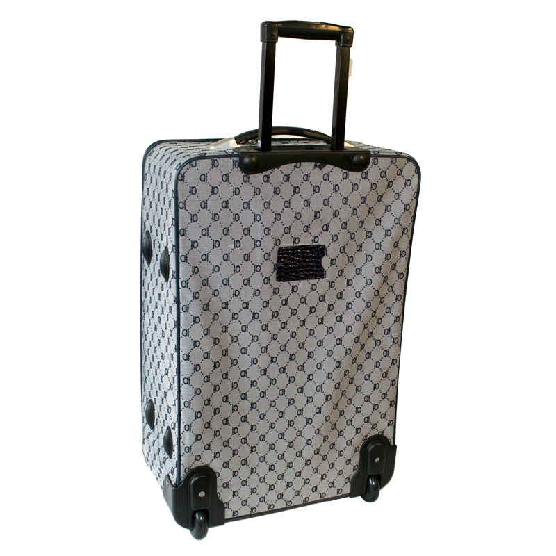Pemberly Row Traditional Polyester 4-Piece Luggage Set in Navy