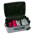 Pemberly Row Traditional Polyester 4-Piece Luggage Set in Navy