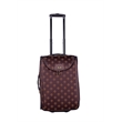 Pemberly Row Traditional Polyester 4-Piece Luggage Set in Brown