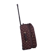 Pemberly Row Traditional Polyester 4-Piece Luggage Set in Brown