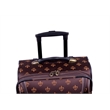 Pemberly Row Traditional Polyester 4-Piece Luggage Set in Brown