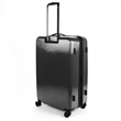 Pemberly Row Traditional Plastic 3-Piece Hardside Spinner Set in Charcoal