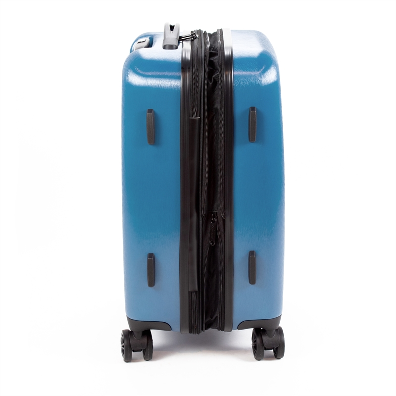 Pemberly Row Traditional Plastic 3-Piece Hardside Spinner Set in Teal