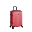 Pemberly Row Traditional Plastic 3-Piece Hardside Spinner Luggage Set in Red