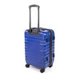 Pemberly Row Traditional Plastic 3-Piece Hardside Luggage Set in Blue