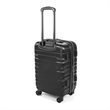 Pemberly Row Traditional Plastic 3-Piece Hardside Luggage Set in Black