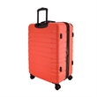 Pemberly Row Traditional Plastic 3-Piece Hardside Luggage Set in Coral