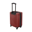 Pemberly Row Traditional Plastic 3-Piece Hardside Luggage Set in Burgundy