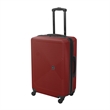 Pemberly Row Traditional Plastic 3-Piece Hardside Luggage Set in Burgundy