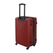 Pemberly Row Traditional Plastic 3-Piece Hardside Luggage Set in Burgundy