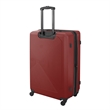 Pemberly Row Traditional Plastic 3-Piece Hardside Luggage Set in Burgundy