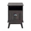 Pemberly Row Wood Home Office File Cabinet with Drawer in Smoke Oak