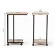 Pemberly Row Modern Engineered Wood End C Table for Small Spaces in Smoky Gray