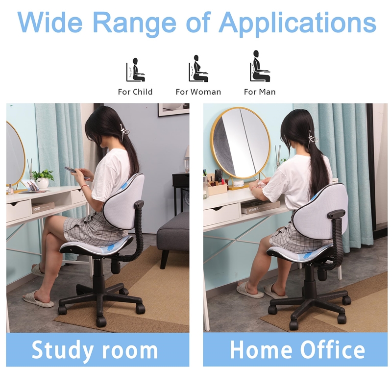 Pemberly Row Low Back Computer Executive Chair with Large Base and Pads in White