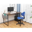 Pemberly Row Home Office Computer Desk with Storage Bag USB Hub in Rustic Brown