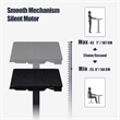 Pemberly Row Electric Height Adjustable Wood/Metal Side End Table in Black