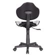 Pemberly Row Low Back Computer Executive Chair with Large Base and Pads in Gray