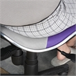 Pemberly Row Low Back Purple/Gray Computer Executive Chair w/ Large Base & Pads