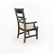 Pemberly Row Black Sand Side Chair with Cushion Seat (Set of 2)