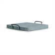 Pemberly Row Solid Wood Traditional Sea Grass Wood Ottoman Tray