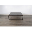 Pemberly Row Mid-Century French Metal Sled Base Coffee Table