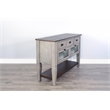 Pemberly Row Solid Wood Traditional Alpine Grey Finish Wood Server