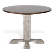 Pemberly Row Solid Wood Traditional Round Drop Leaf Dining Table
